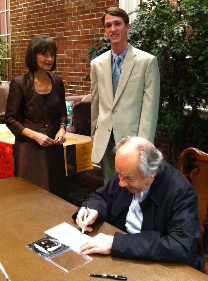 William with Norma Swain, Wednesday Club Executive Director and Concert Series Manager, and Maestro Paul Badura-Skoda signing his CD. 