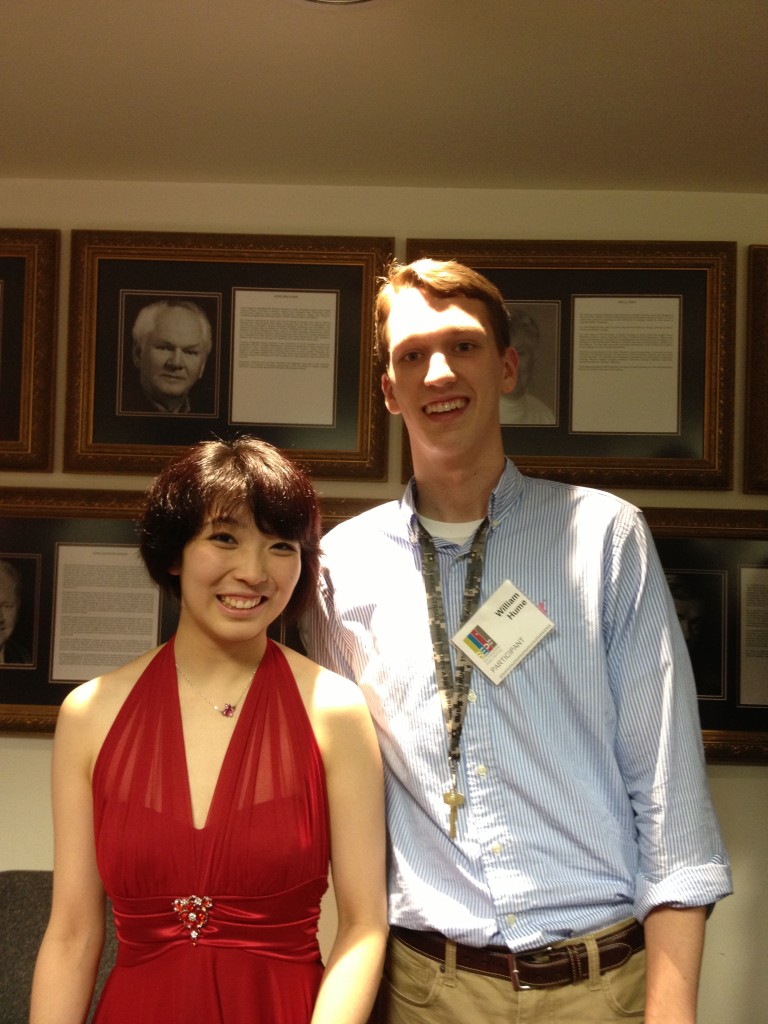 William with Claire Huangci, 2013 Van Cliburn International Piano Competition semi-finalist and former SEPF participant.