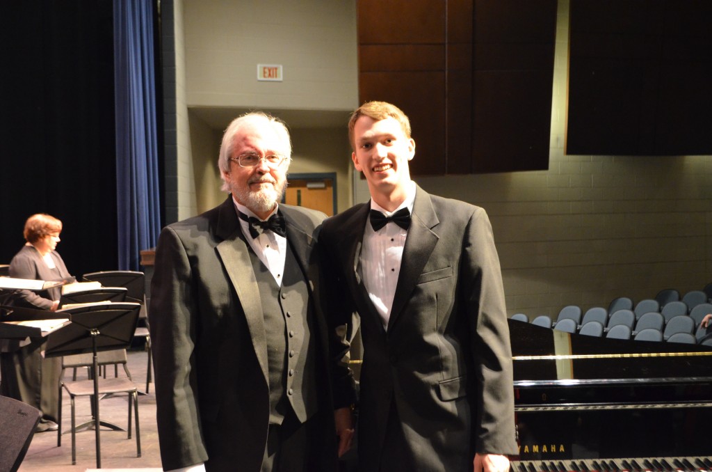 Williamsburg Choral Guild Artistic Director and Conductor Jay BeVille and William after the concert.