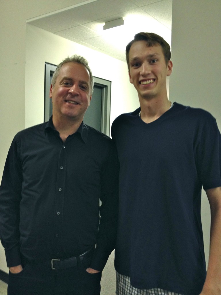 Jeremy Denk after a great master class.