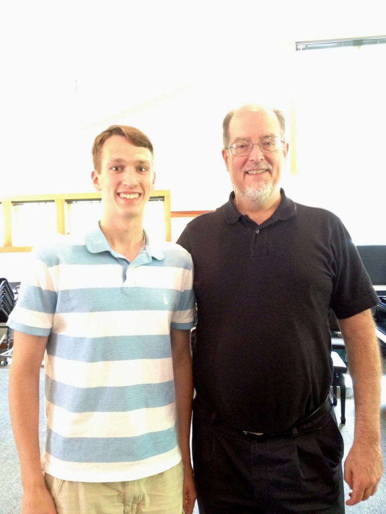 Garrick Ohlsson gave a very informative lecture and master class.